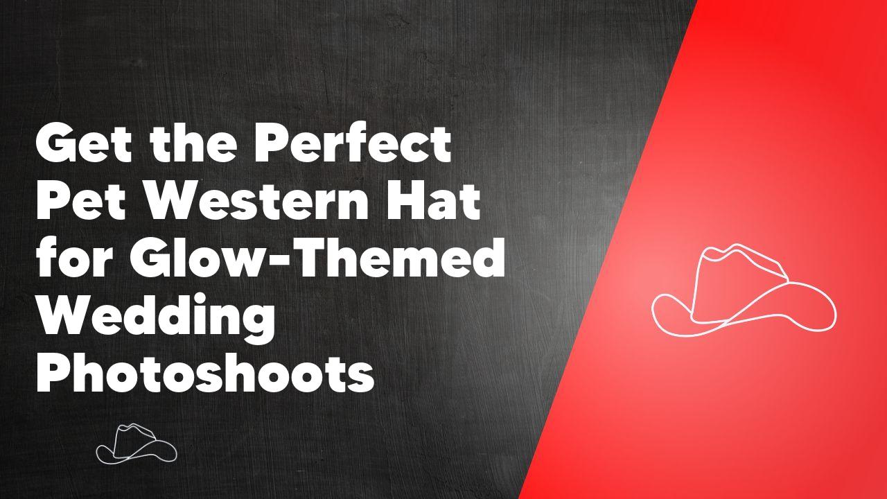Get the Perfect Pet Western Hat for Glow-Themed Wedding Photoshoots - Neon Cowboys