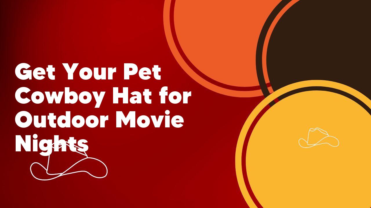 Get Your Pet Cowboy Hat for Outdoor Movie Nights - Neon Cowboys