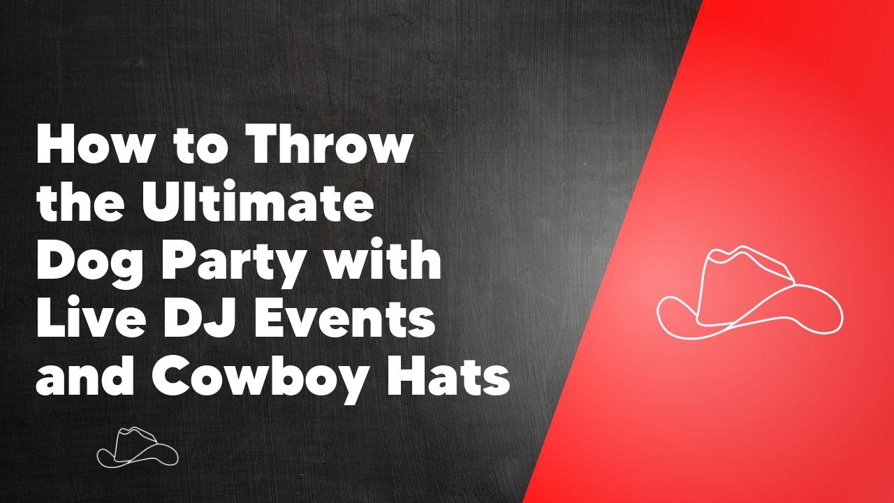 How to Throw the Ultimate Dog Party with Live DJ Events and Cowboy Hats - Neon Cowboys