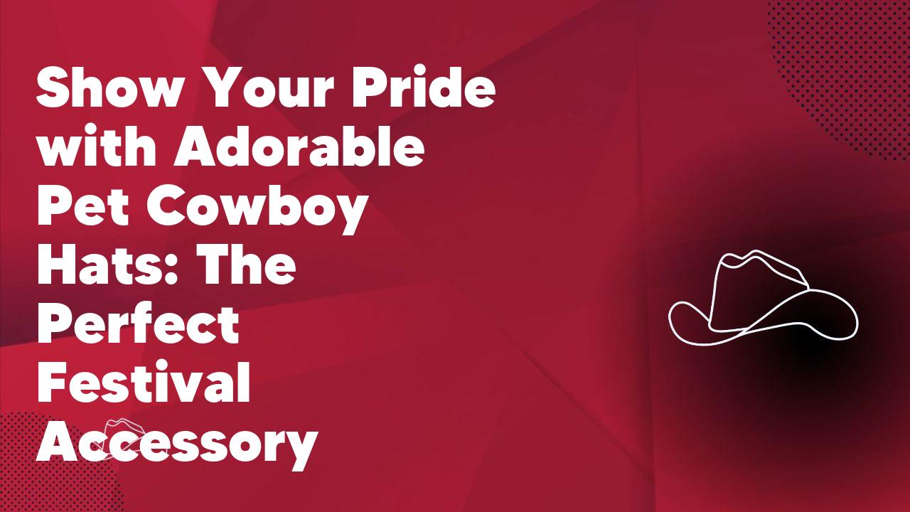 Show Your Pride with Adorable Pet Cowboy Hats: The Perfect Festival Accessory - Neon Cowboys