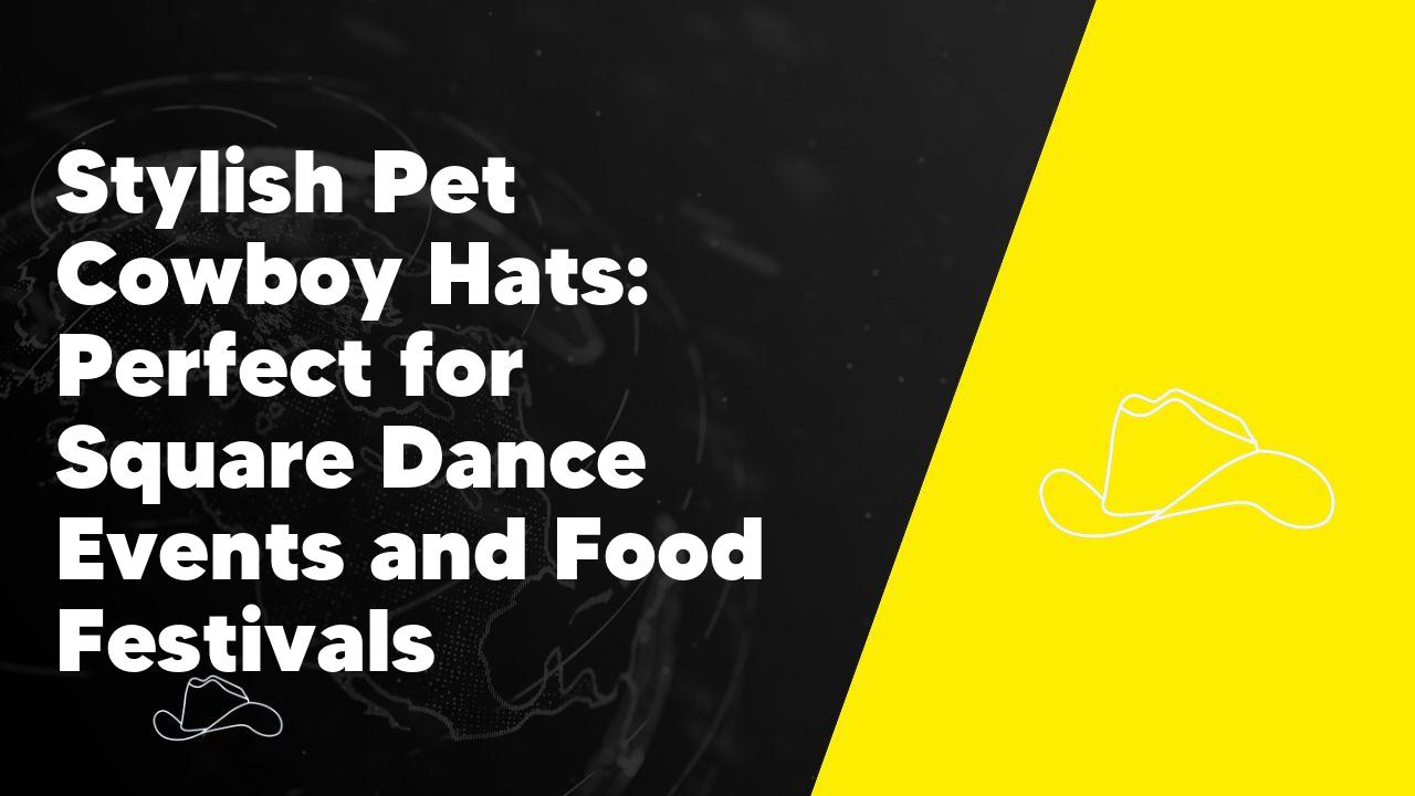 Stylish Pet Cowboy Hats: Perfect for Square Dance Events and Food Festivals - Neon Cowboys