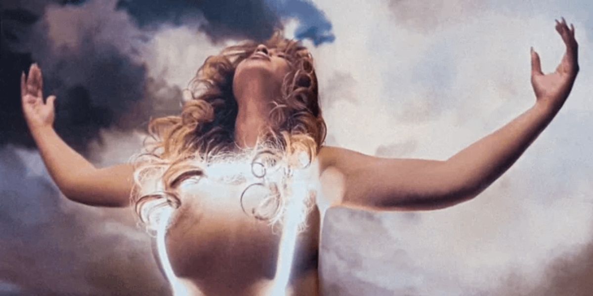 Beyonce-2-Hands-2-Heaven-Cover-Art-Cowboy-Carter-Vinyl-Album-Wearing-Neon-Cowboys-LED-Harness-Photoshoot