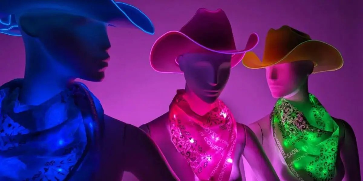 Neon-Cowboys-Sale-Light-Up-LED-Fashion-Accessories-Glow-Gear-Discounts