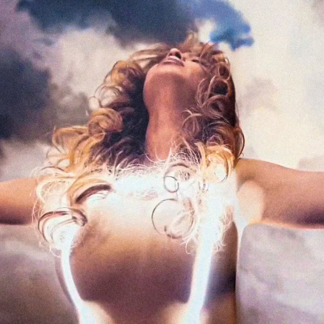 Beyonce Cowboy Carter 2 II Hands II Heaven Album Vinyl Cover wearing Neon Cowboys Light Up LED Harness Iconic Record Album