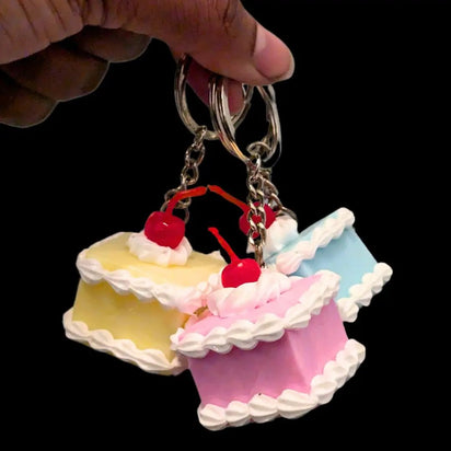 Birthday Cake Topper Keychain - Mini Cake Party Favor - Western Themed Birthday Accessory for Birthday Queen Celebrations