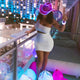 LED Cowboy Hat at Birthday Party - Woman Wearing Light Up Western Hat - Real Festival Fashion Birthday Celebration Photo - Sexy Brithday Cowgirl Outfit Luxury Clubbing Night Life