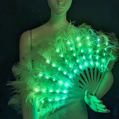 LED Feather Fan - Neon Cowboys - Accessories -