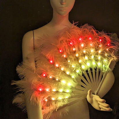 LED Feather Fan - Neon Cowboys - Accessories -