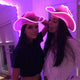 cowgirl hat pink LED perfect for music festival camping outdoor event fashion desert party themes burning man style