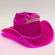 Pink Light Up Cowboy Hat - Birthday Party Essential for Cowgirl Princess Core Celebrations - LED Western Fashion Accessory for Photo Booth Prop - Space Cowgirl Halloween