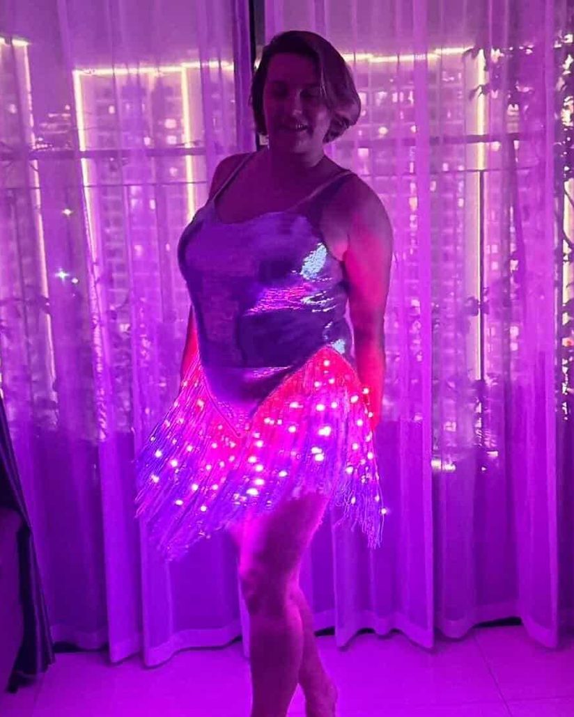 LED Fringe Dress — Size 1XL fit