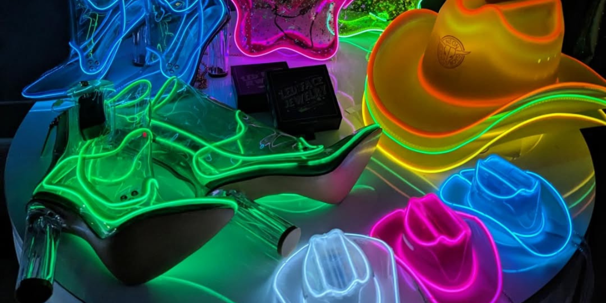 Neon Accessories - Neon Cowboys LED and Light-Up Festival Accessories, Bolo Ties, Bags and Jewelry