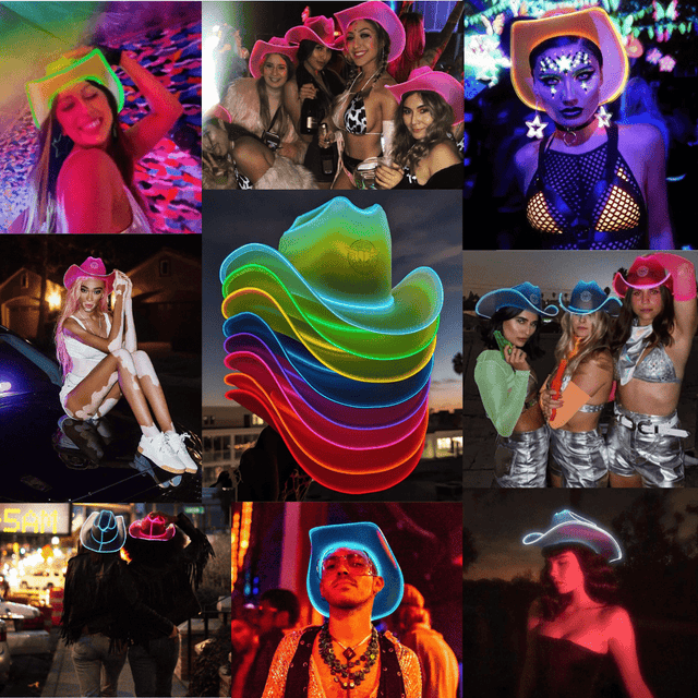 10 Pack: Neon Cowboys Hat Bundle - Neon Cowboys - Hats -