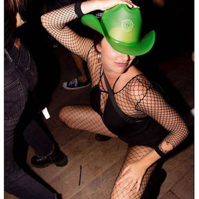 Green LED Neon Cowboys Hat