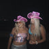 Pink LED neon cowgirl hat 2-pack perfect for female friends matching party outfits festival fashion and celebration accessories