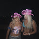 Pink LED neon cowgirl hat 2-pack perfect for female friends matching party outfits festival fashion and celebration accessories