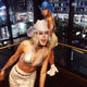 White blue LED cowboy hats ideal for female friends matching party costumes festival outfits and celebration accessories