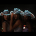 White LED cowboy hat 3-pack bundle ideal for nightclub events party celebrations and group gatherings