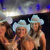 White blue illuminated cowboy hat 3-pack bundle perfect for rave parties electronic music events and nightclub celebrations nashville girls night out party in the city