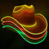 Yellow orange green LED cowboy hat 3-pack bundle perfect for photoshoots bulk group parties and corporate events tailgating sporting barbeques and americana western honky tonks