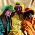 Green yellow orange LED cowboy hat 3-pack bundle perfect for St Patrick Day celebrations Irish themed parties and pub crawl events