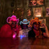White Orange Pink LED cowboy hat 3-pack bundle ideal for pool parties summer celebrations and neon accessories in a speakeasy club for fun girls late night out