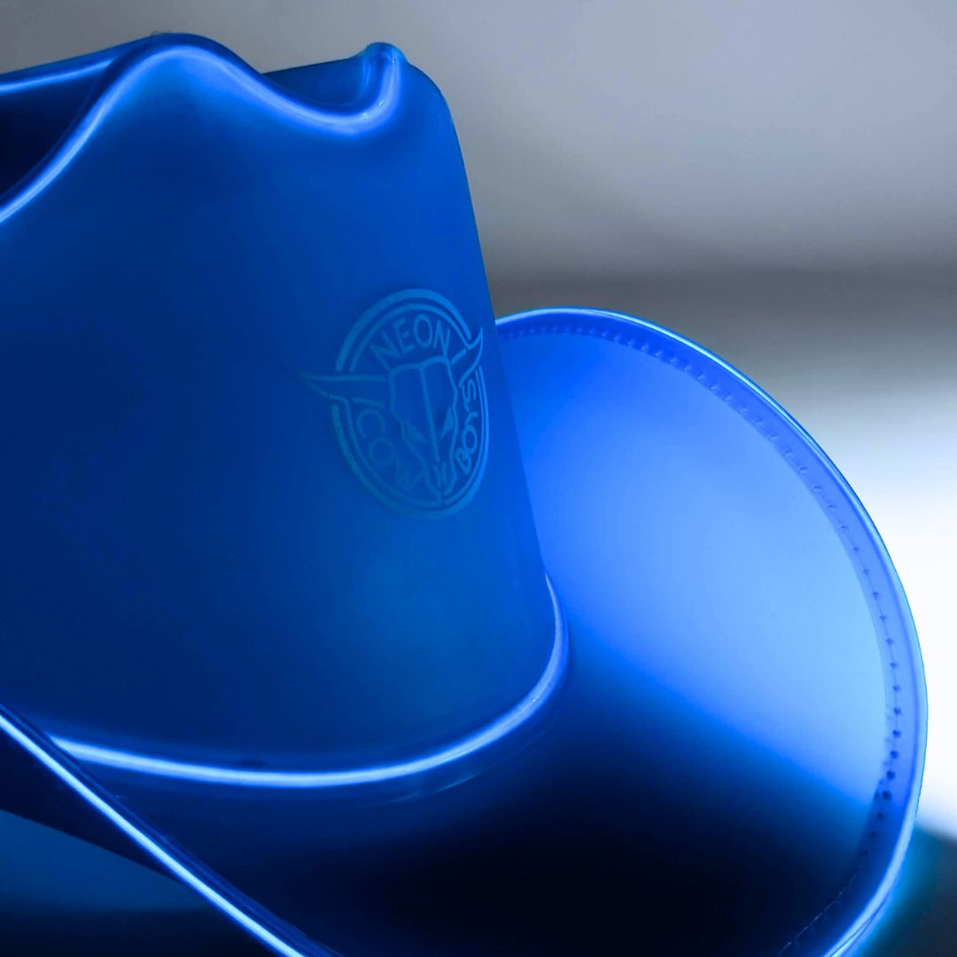Blue LED Neon Cowboys Hat - Neon Cowboys - Neon Cowboys Hat - 