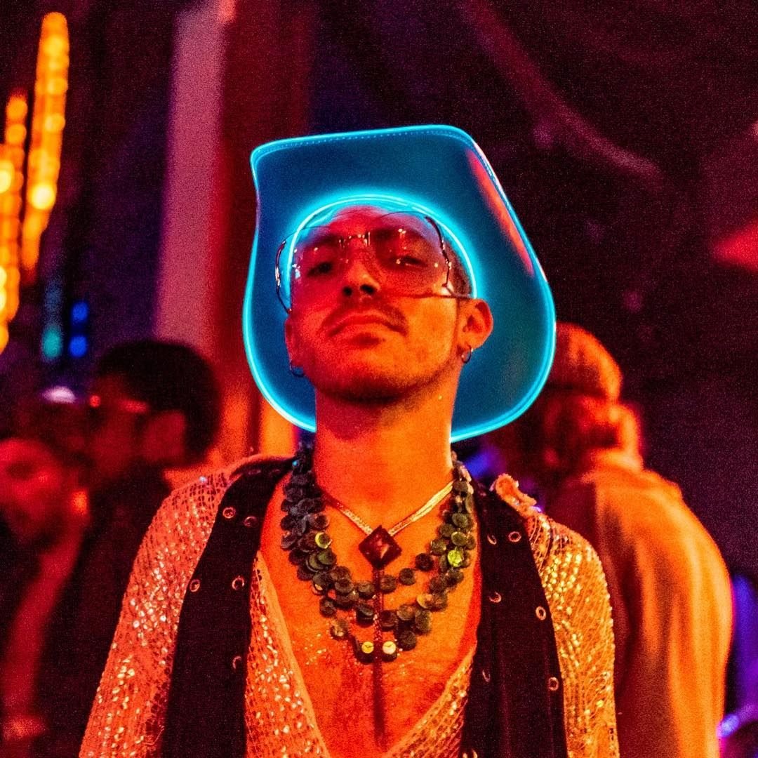 Blue LED Neon Cowboys Hat - Neon Cowboys - Neon Cowboys Hat - 