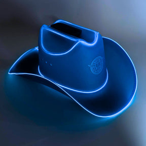 Blue LED Neon Cowboys Hat - Neon Cowboys - Neon Cowboys Hat - 