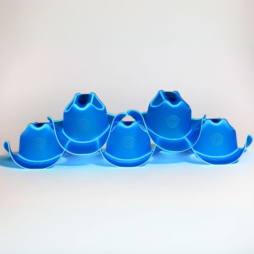 Blue LED Neon Cowboys Hat - Neon Cowboys - Neon Cowboys Hat - 