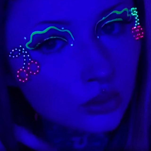 Cherries: LED Face Stickers - Neon Cowboys - led face sticker - FJCHERRIES