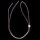 Pink elastic chin strap for light up cowboy hats showing 40-inch length for secure festival hat fit during dancing and outdoor concerts