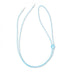 Light blue elastic chin strap showing durable construction for keeping light up cowboy hats secure during windy festivals