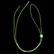 Green elastic chin strap accessory for glow-in-the-dark cowboy hats providing secure fit at EDM festivals and country western raves