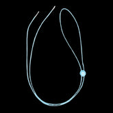 Blue elastic chin strap accessory for Neon Cowboys light up hats ensuring secure fit while dancing at music festivals and raves