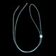 Blue elastic chin strap accessory for Neon Cowboys light up hats ensuring secure fit while dancing at music festivals and raves