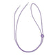 Purple elastic festival hat chin strap with adjustable sliding bead for custom fit with Neon Cowboys light up accessories