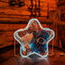 Clear White LED Star Purse - Transparent Light Up Party Bag for Concerts Music Festivals - Clear Bag Policy for Stadium Venues - Space Cowgirl Birthday Halloween Costume Fashion Accessory
