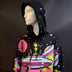 Side view of Day at the Farm hoodie on display showing detailed alien abduction artwork perfect for sci-fi conventions cosmic themed parties and trippy festival outfits