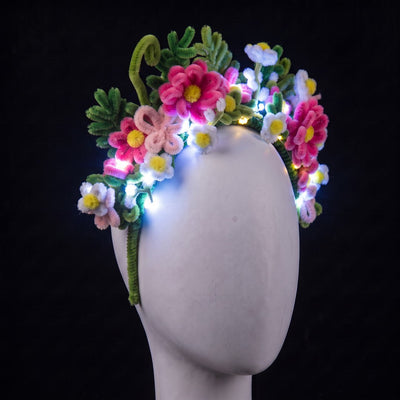 Floral Pipe Cleaner Headband
