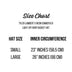 Size chart for LED furry bucket hat - Measurement guide showing small and large sizing options with inner circumference details for proper fit with extensions and wigs