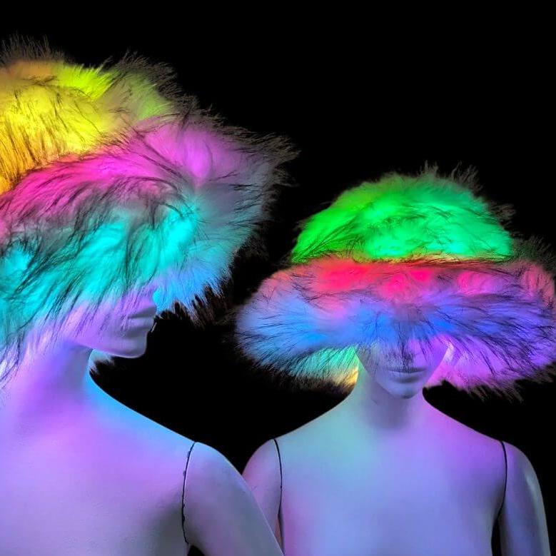 Furry Bucket Hat - Neon Cowboys - 