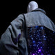 LED Denim Jacket Side View - Galaxy Light Up Panel on Jean Jacket - Festival Outfit with Color Changing Lights - Star Space Cowgirl Levis Denim Cool