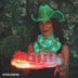 Green LED Bandana and Cowboy Hat - Bartender Waitress at Night Music Festival - Light Up Western Cowgirl Accessories for Outdoor Concerts and St Patricks Day 420 and Fun Corporate Events