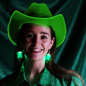 Green LED Neon Cowboys Hat - Neon Cowboys - Neon Cowboys Hat - 