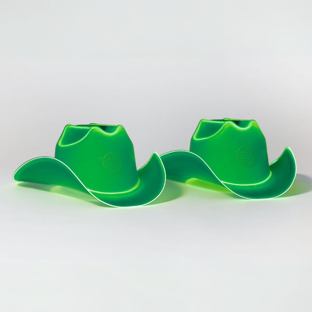 Green LED Neon Cowboys Hat - Neon Cowboys - Neon Cowboys Hat - 
