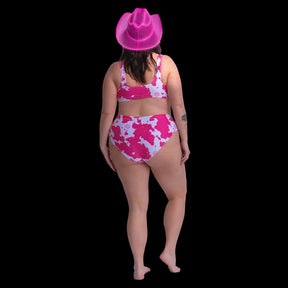 High - waisted Cow Print Bikini - Neon Cowboys - Troubleshooting - 9992929_12028