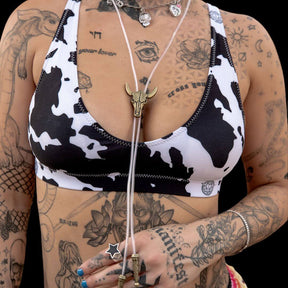 High - waisted Cow Print Bikini - Neon Cowboys - Troubleshooting - 9992929_12028