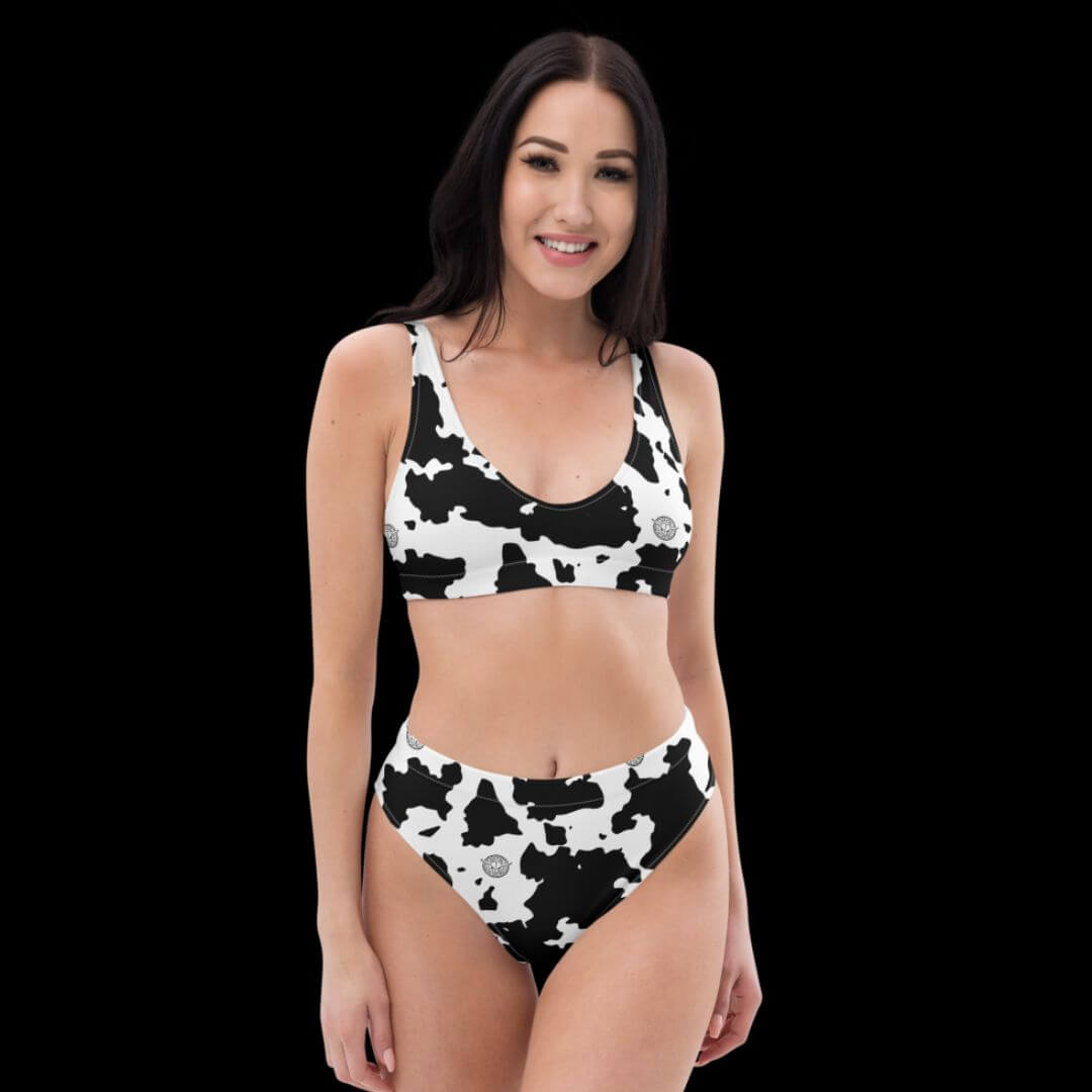 High - waisted Cow Print Bikini - Neon Cowboys - Troubleshooting - 9992929_12028
