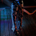 Lace Up Over the Knee Metallic Cowprint Boots - Neon Cowboys - shoes - 